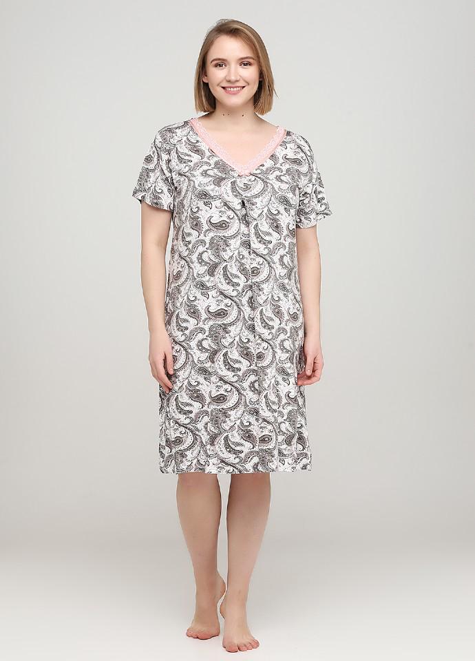 Ночная рубашка Cotpark 5XL Молочный (13304)