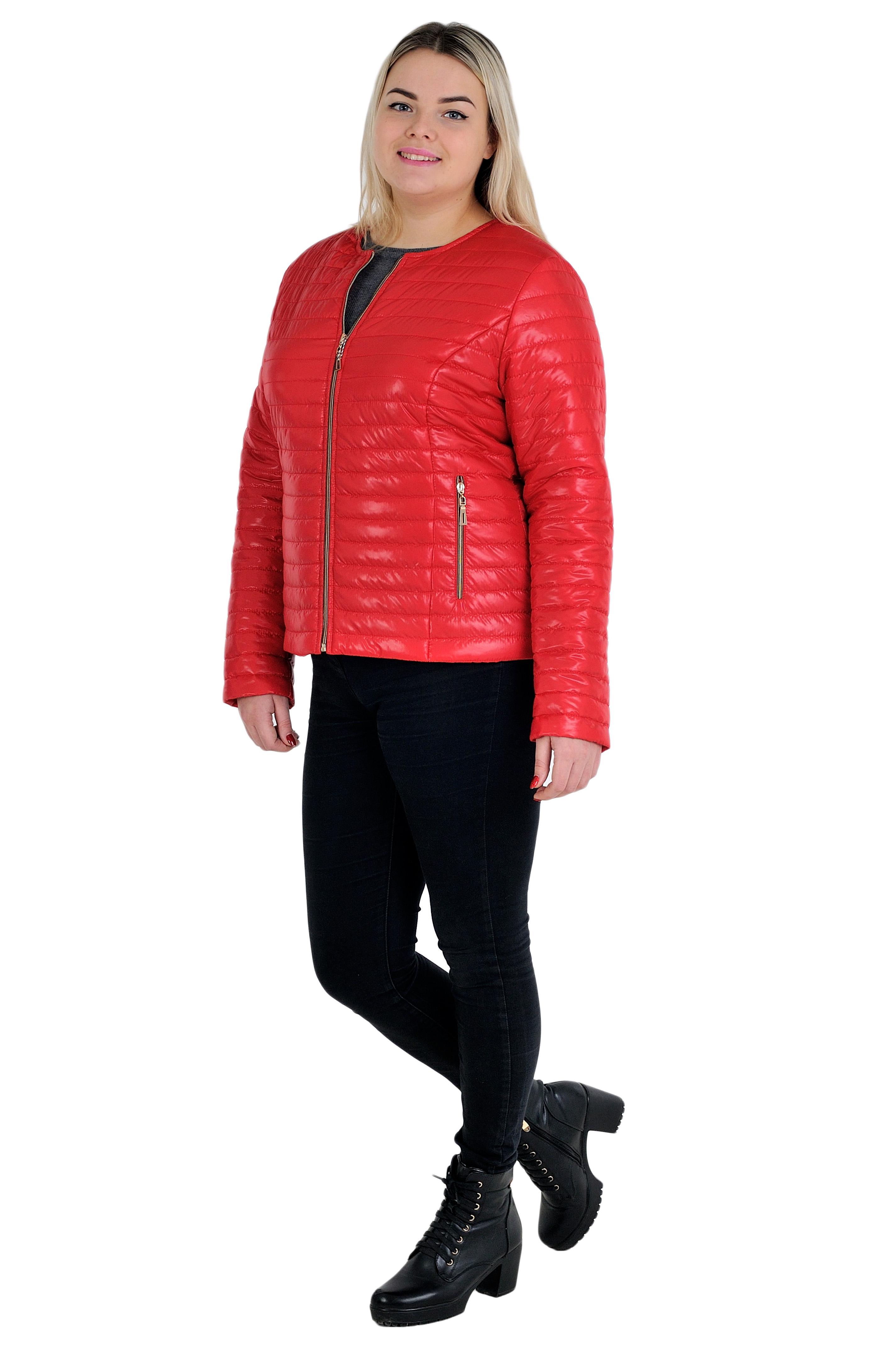 Куртка женская Sanny р. 64 Красный (№3502-бр-мк) - фото 2 Куртка женская Sanny р. 64 Красный (№3502-бр-мк) - фото 2