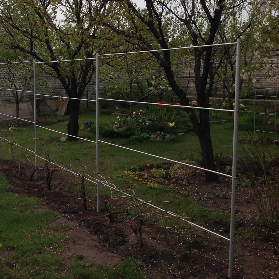 Опора для рослин шпалера садова 2300х6000 мм d 28 мм/d 12 мм (ШС-D28/D12-2300*6000) - фото 4