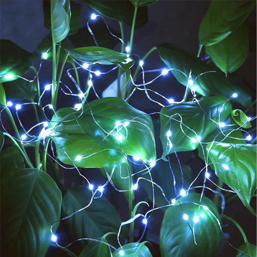 Гірлянда нитка Роса на батарейках 2хАА 5 м 50LED холодний білий - фото 6 Гірлянда нитка Роса на батарейках 2хАА 5 м 50LED холодний білий - фото 6