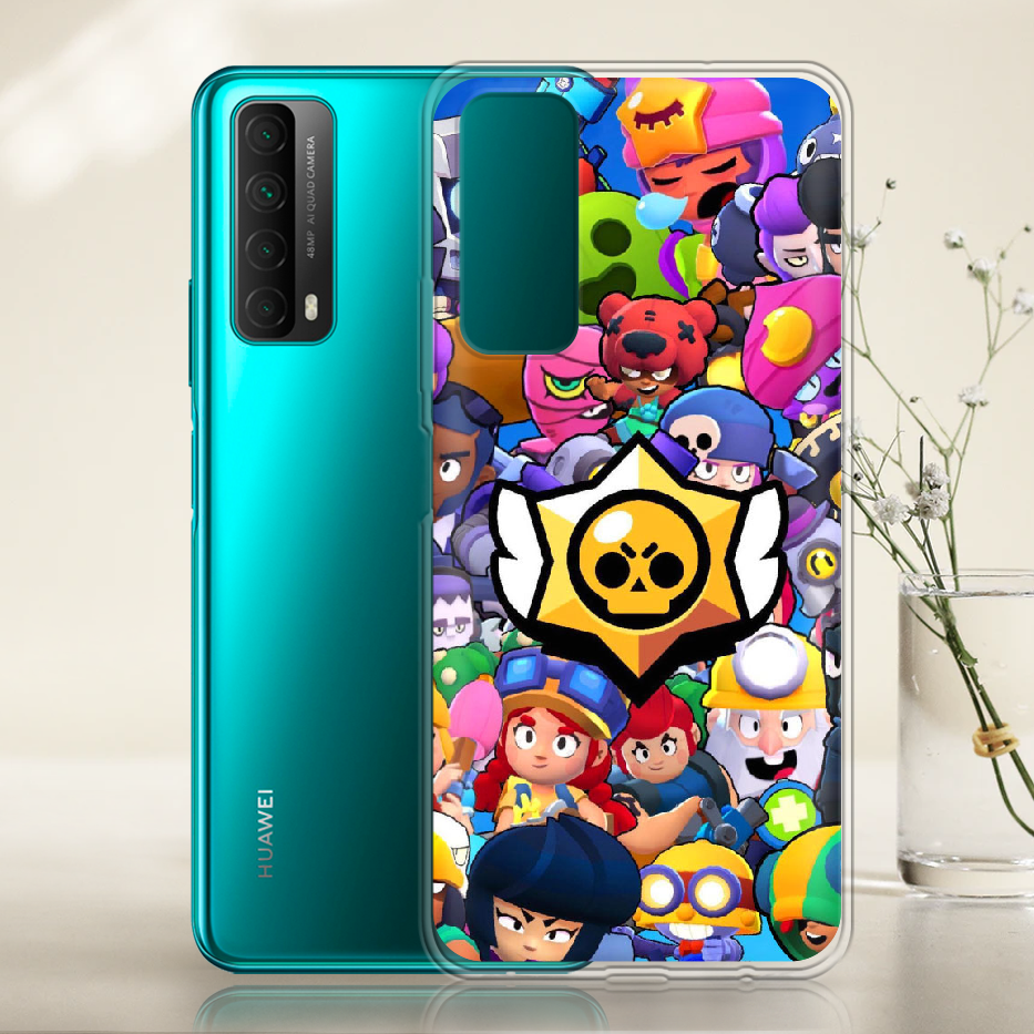 Чехол Boxface Huawei P Smart 2021 Brawl Stars Прозрачный силикон (41133-up2389-41133) - фото 2