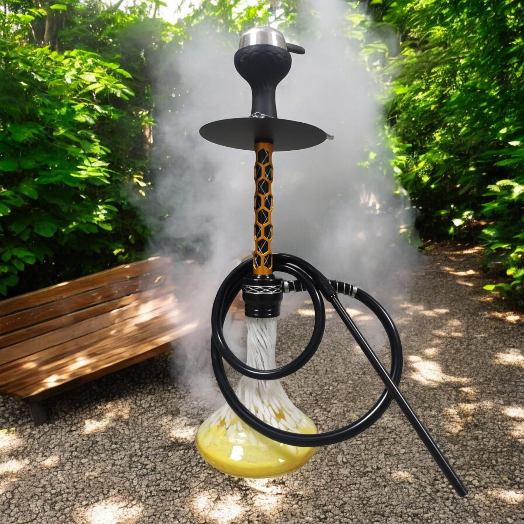 Кальян Hookah GTA-300 M Yellow Plus висотою 60 см на 1 персону - фото 2