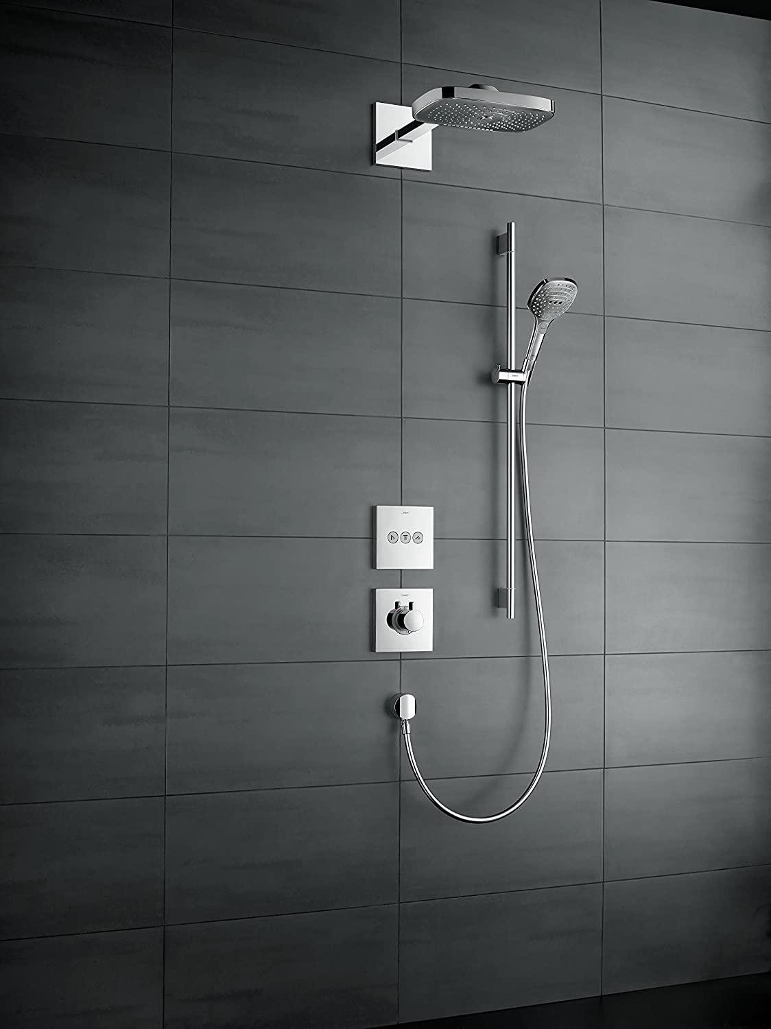 Верхний душ Hansgrohe Raindance Select E 26468400 318x191 мм с кронштейном Хром (94035) - фото 7