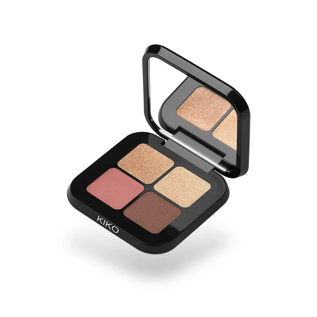 Тіні для очей KIko Milano New Bright Quartet Baked Eyeshadow Palette 02 Rose Mauve Variations (35586446)