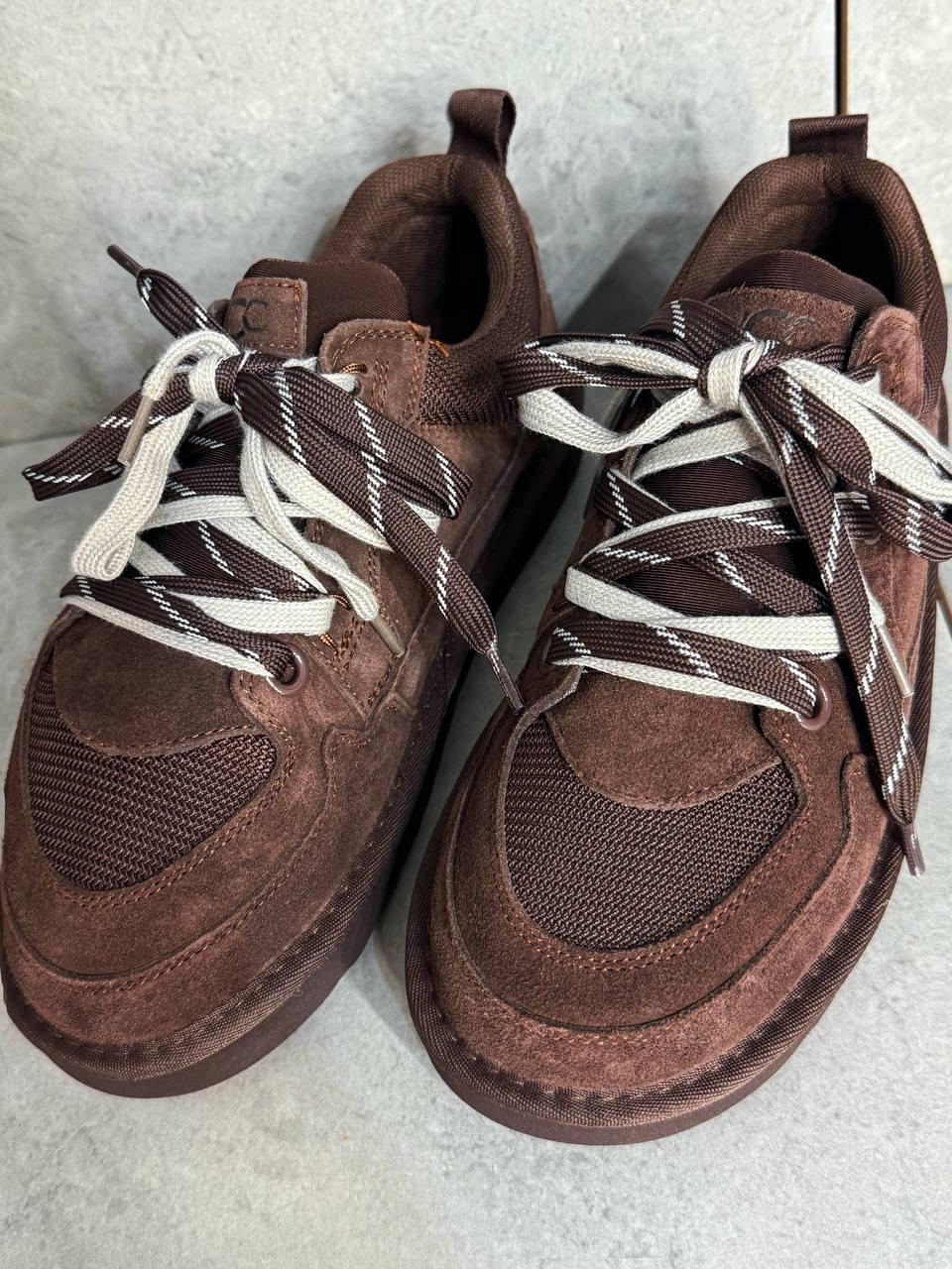 Кроссовки женские Hengji 1517-6 замшевые с двойной шнуровкой угги р. 38 24,5 см Коричневый - фото 5