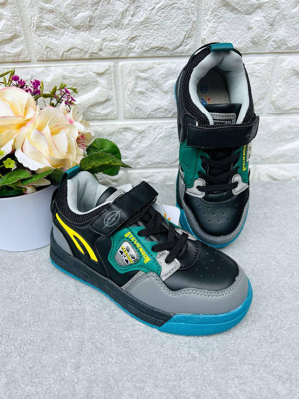 Кроссовки для мальчика Bessky 1561 р. 32 20,2 см Черно-серый (1561)