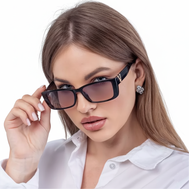 Очки тонированные для зрения с градиентом/для дали и чтения в плюсах +1.75 (0273)