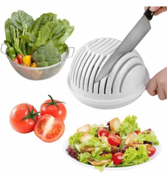 Овочерізка чашка миска Salad Cutter Bowl 3в1 - фото 2