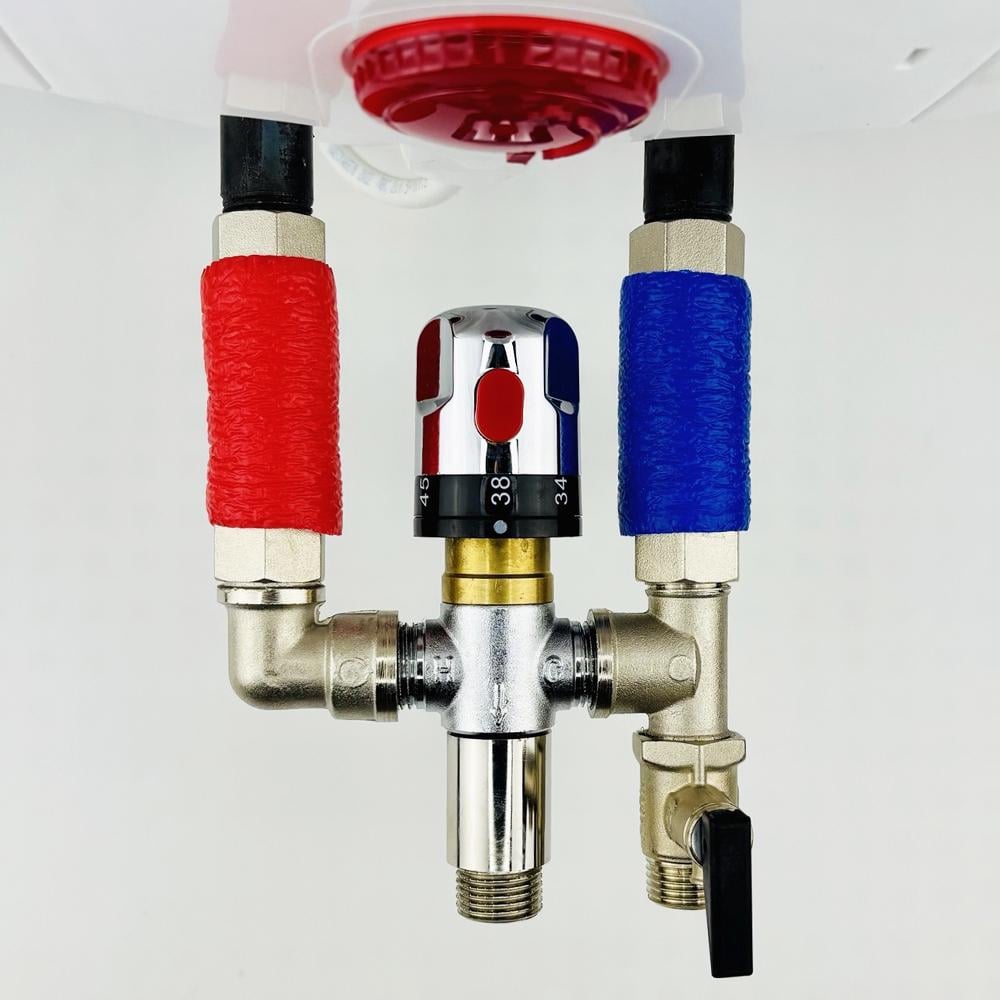 Змішувач-термостат бойлера Boiler Series 1/2" KVANT 17 MIXER з запобіжним клапаном