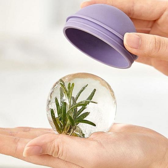 Форма для льда с лейкой Шар Сферическая пластиковая (127741) - фото 4 Форма для льда с лейкой Шар Сферическая пластиковая (127741) - фото 4