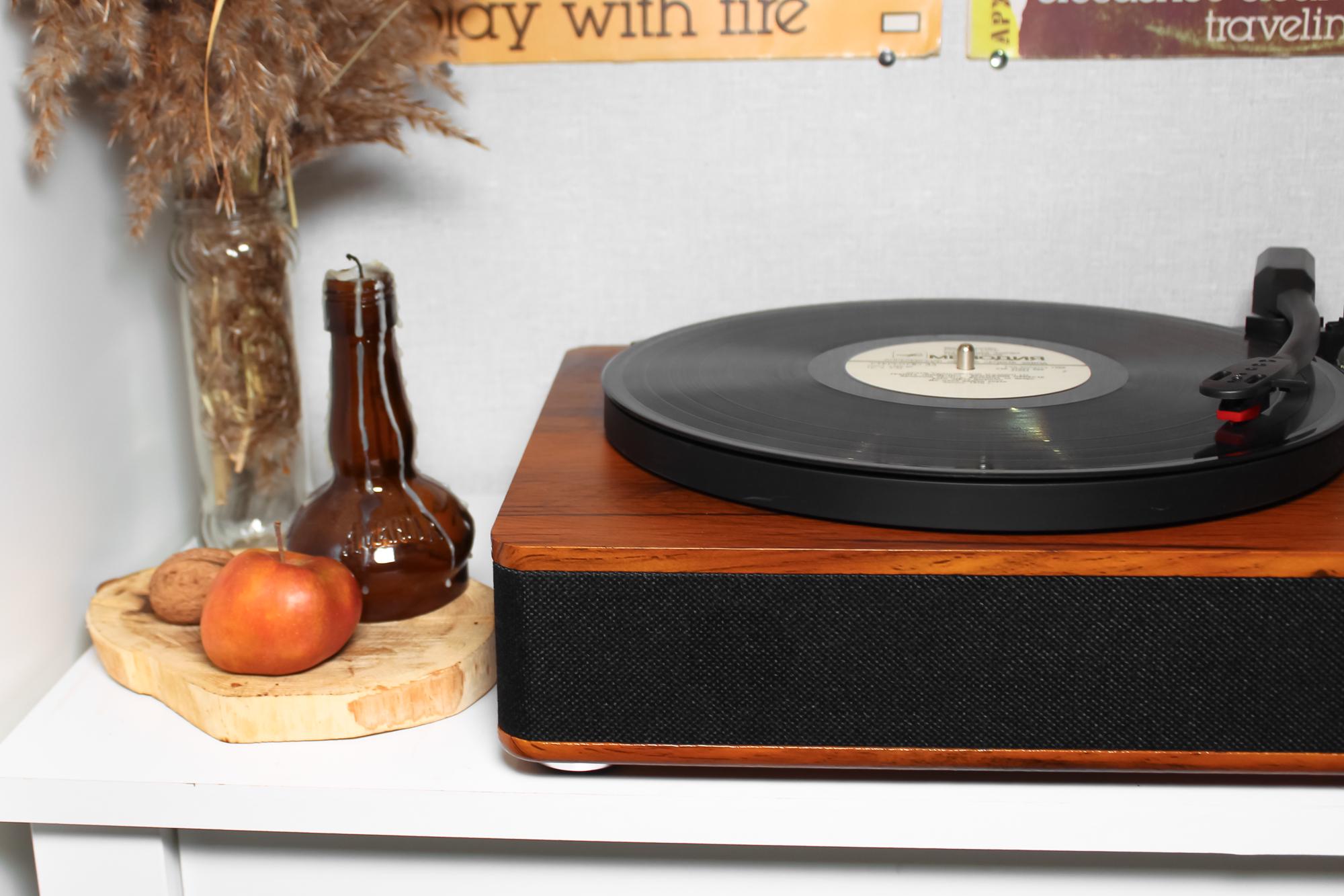 Програвач вініловий Fenton TT Classic Plus Wood з Bluetooth - фото 2