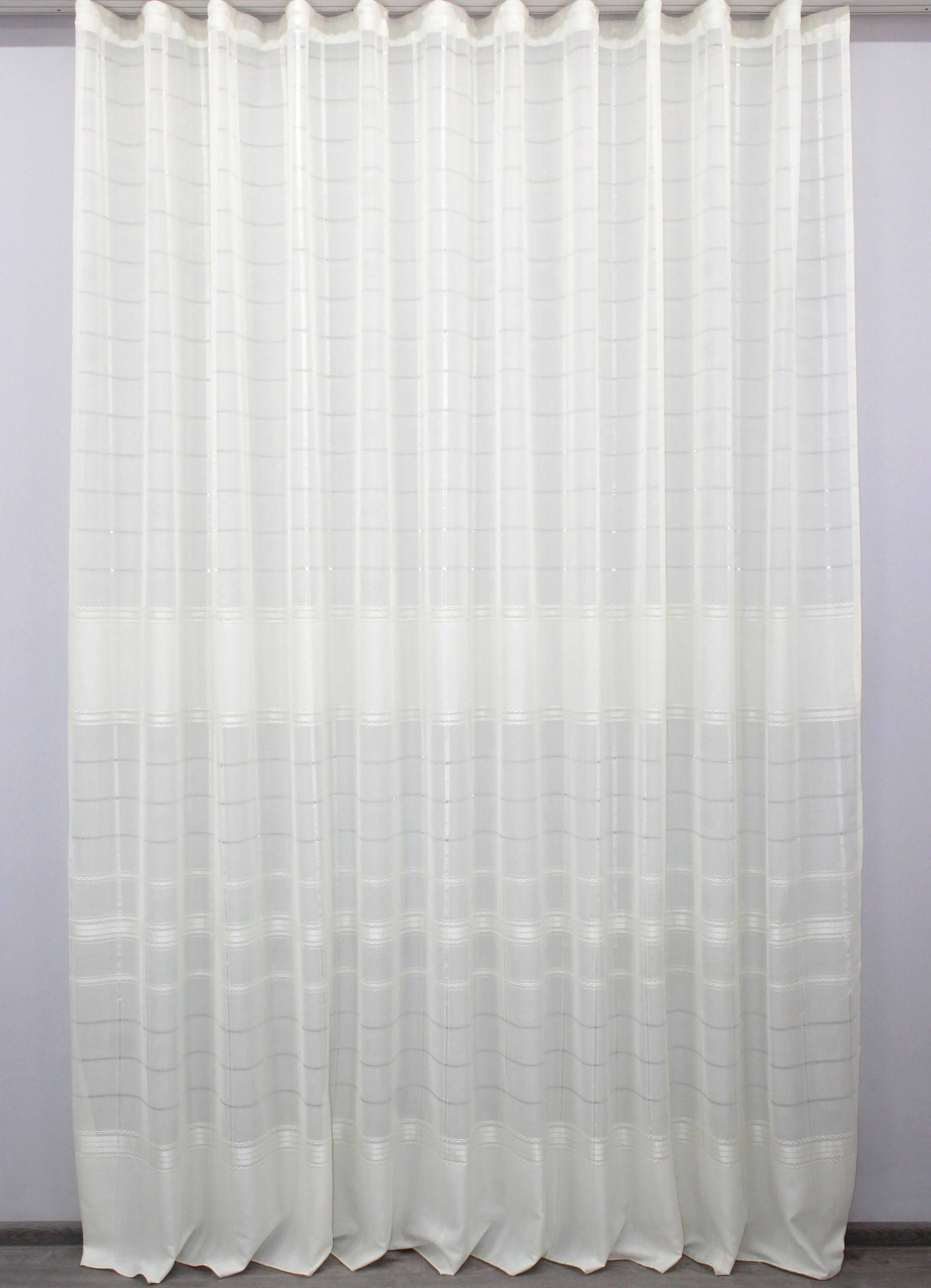 Тюль VR-Textil 1083т Мережка лен 300х270 см Бежевый (40-882)