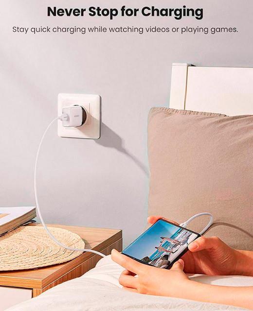 Зарядное устройство сетевое UGREEN CD122 18W USB QC 3.0 Charger Белый (1863456663) - фото 3 Зарядное устройство сетевое UGREEN CD122 18W USB QC 3.0 Charger Белый (1863456663) - фото 3