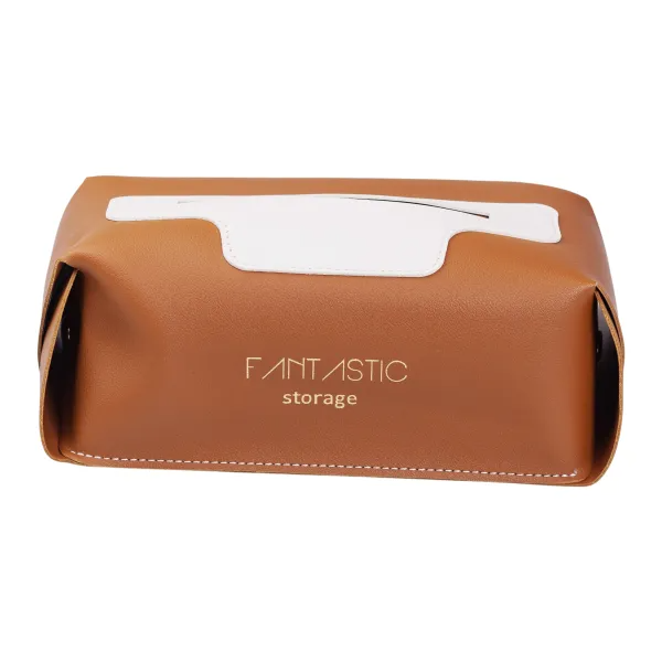 Салфетница в салон автомобиля 22х11,5х9 см Коричневый