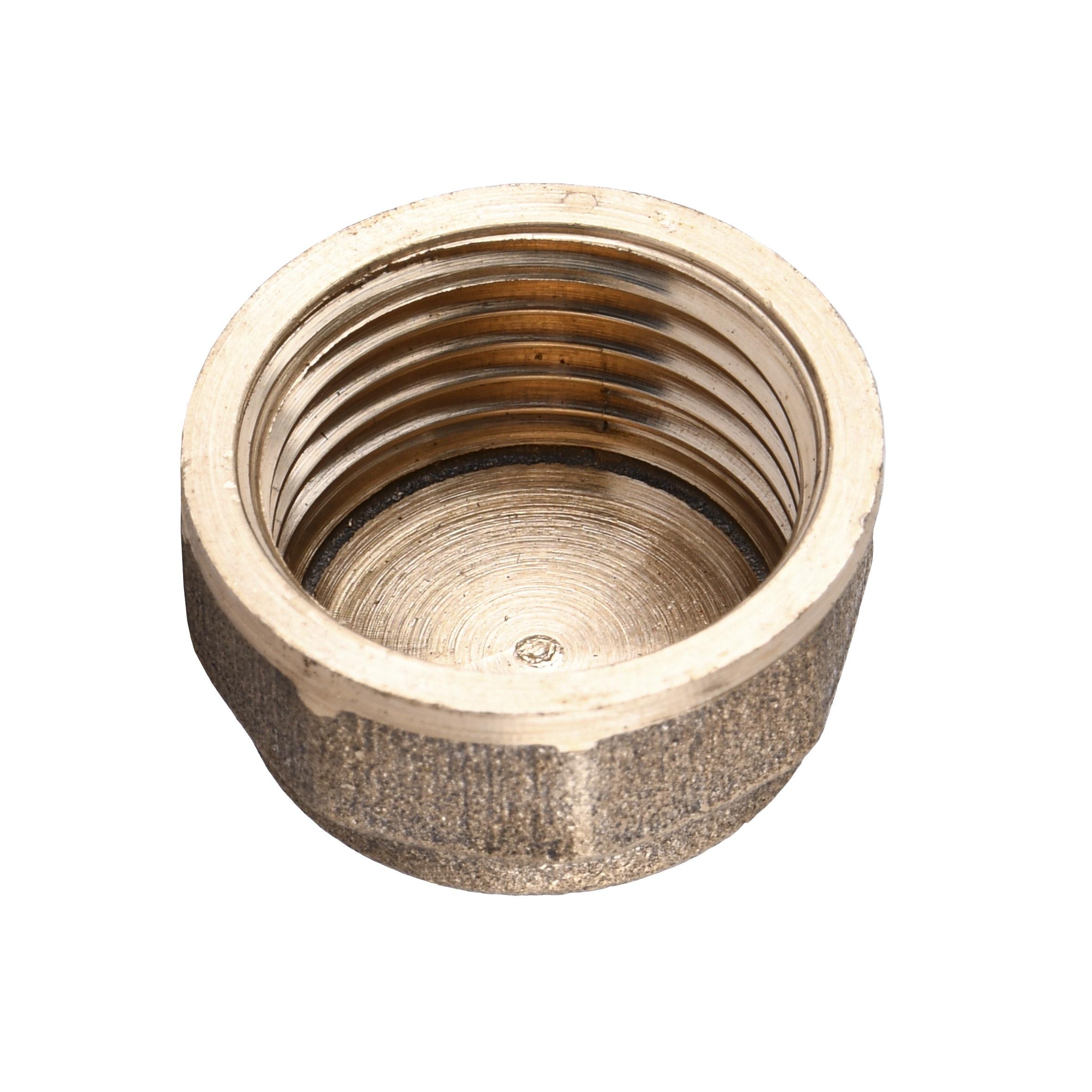 Заглушка латунь 1/2″ внутренняя різьба А1001-1А (000010502) - фото 2