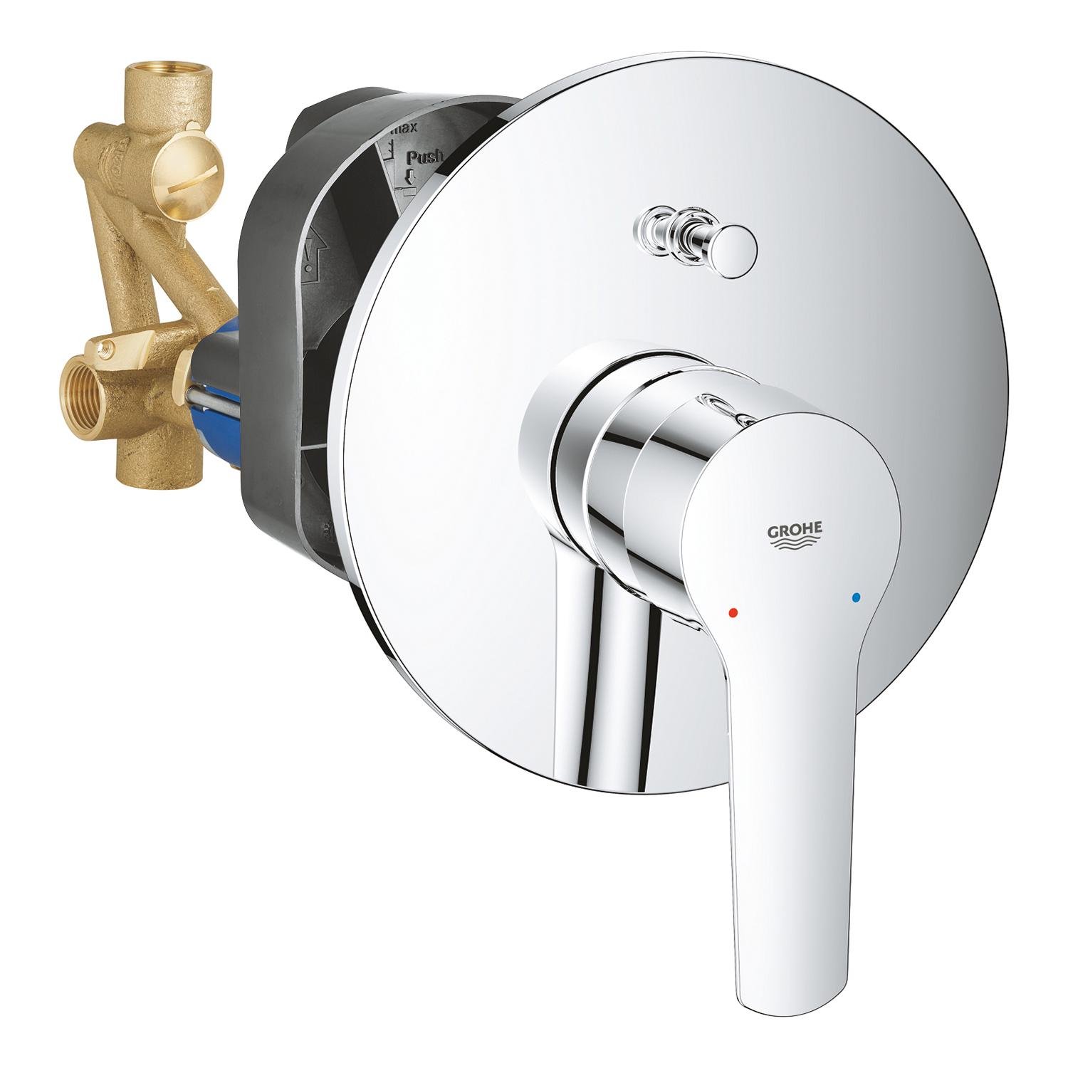 Смеситель скрытого монтажа Grohe QuickFix Start 23558002 CV030581 с переключателем Хром (159152)