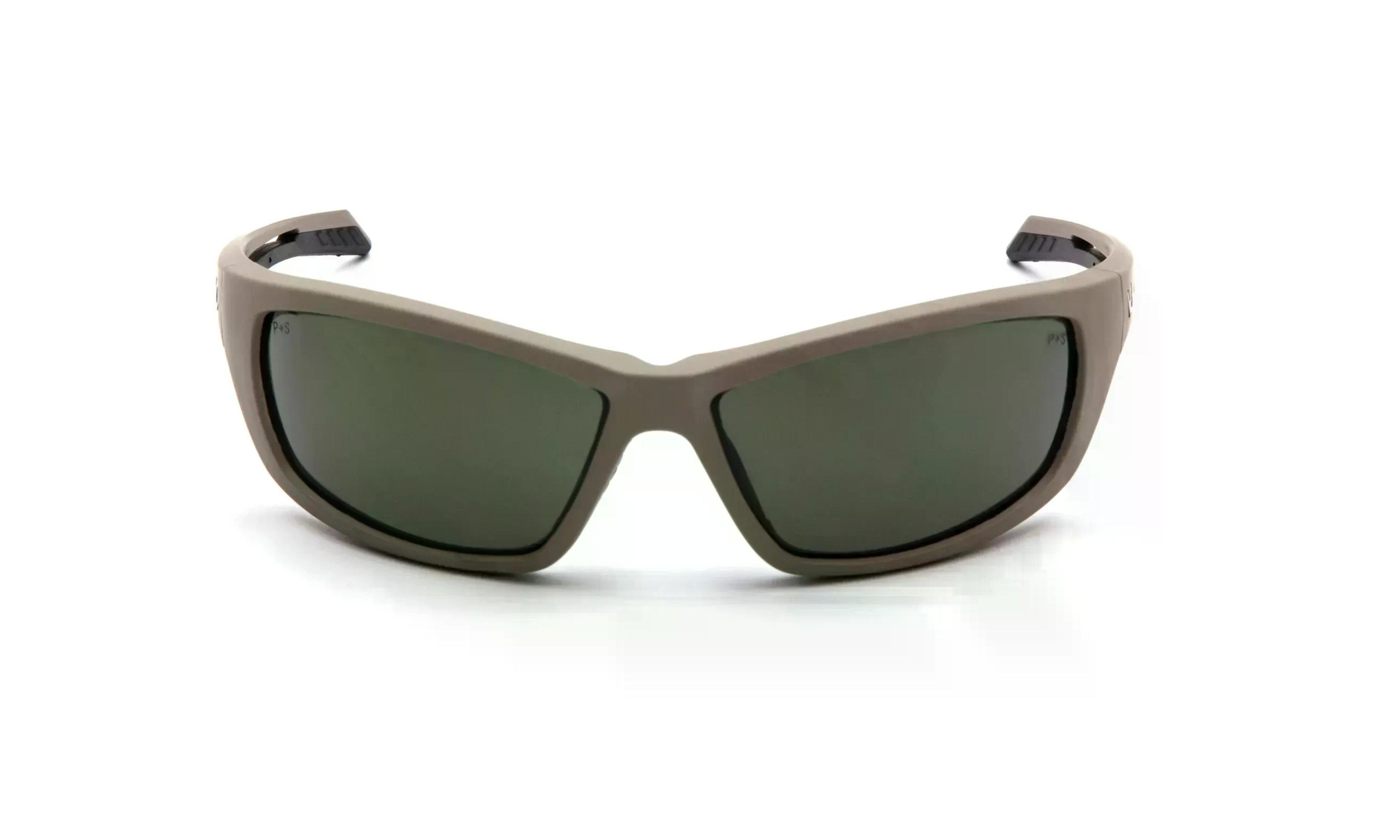 Очки защитные тактические Venture Gear Tactical Howitzer Anti-Fog в песочной оправе Черно-Зеленый (3HOVI-21)