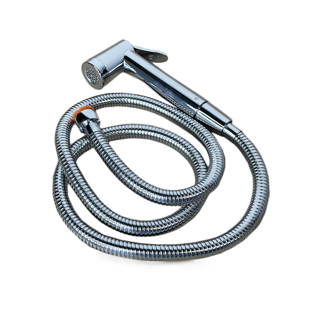 Гигиенический душ Sanpreis Somnium пластик шланг нержавеющая сталь 1/2" Хром