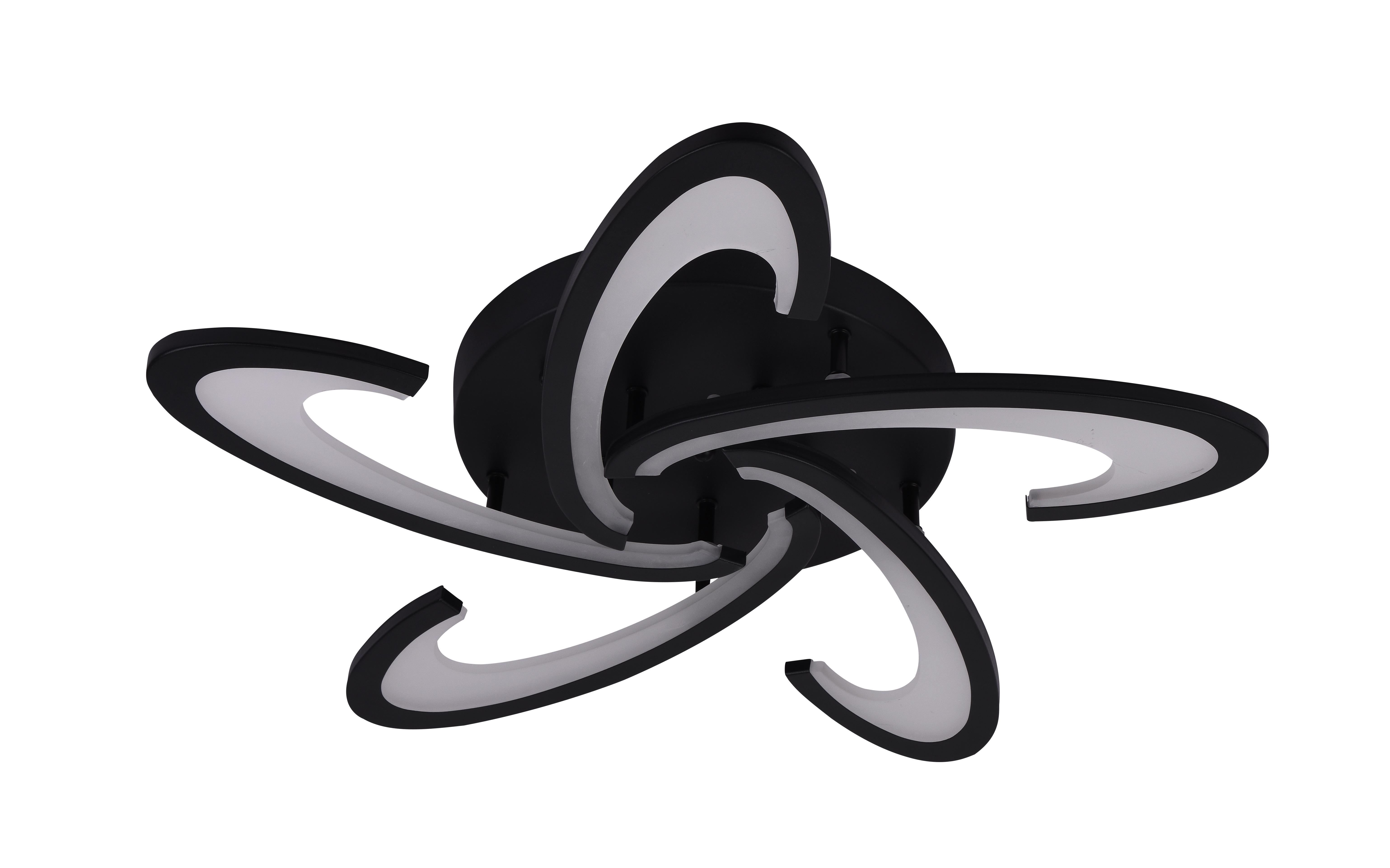 Люстра светодиодная Sirius 6075-5 BK 76W акриловая