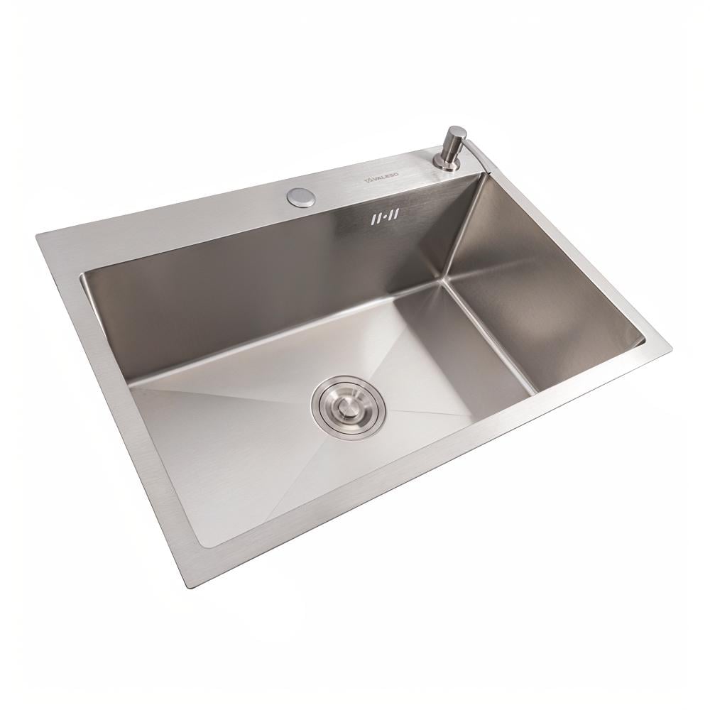 Мийка кухонна Valeso Handmade сифон круглий 3,0/0,8 65х45 см - фото 2