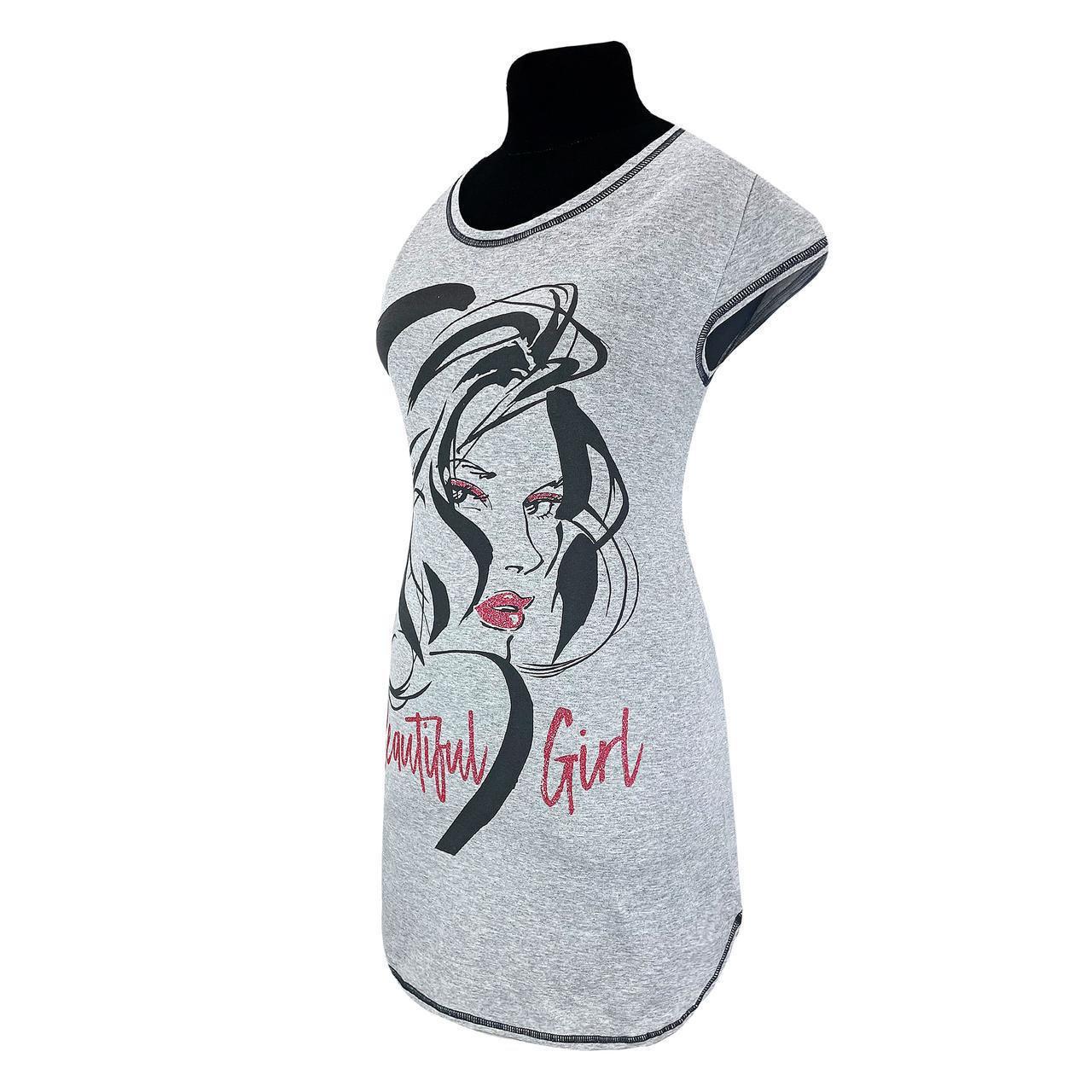 Туніка жіноча літня 930 Beautiful girl р. 64/66 Сірий (1773562933) - фото 2 Туніка жіноча літня 930 Beautiful girl р. 64/66 Сірий (1773562933) - фото 2