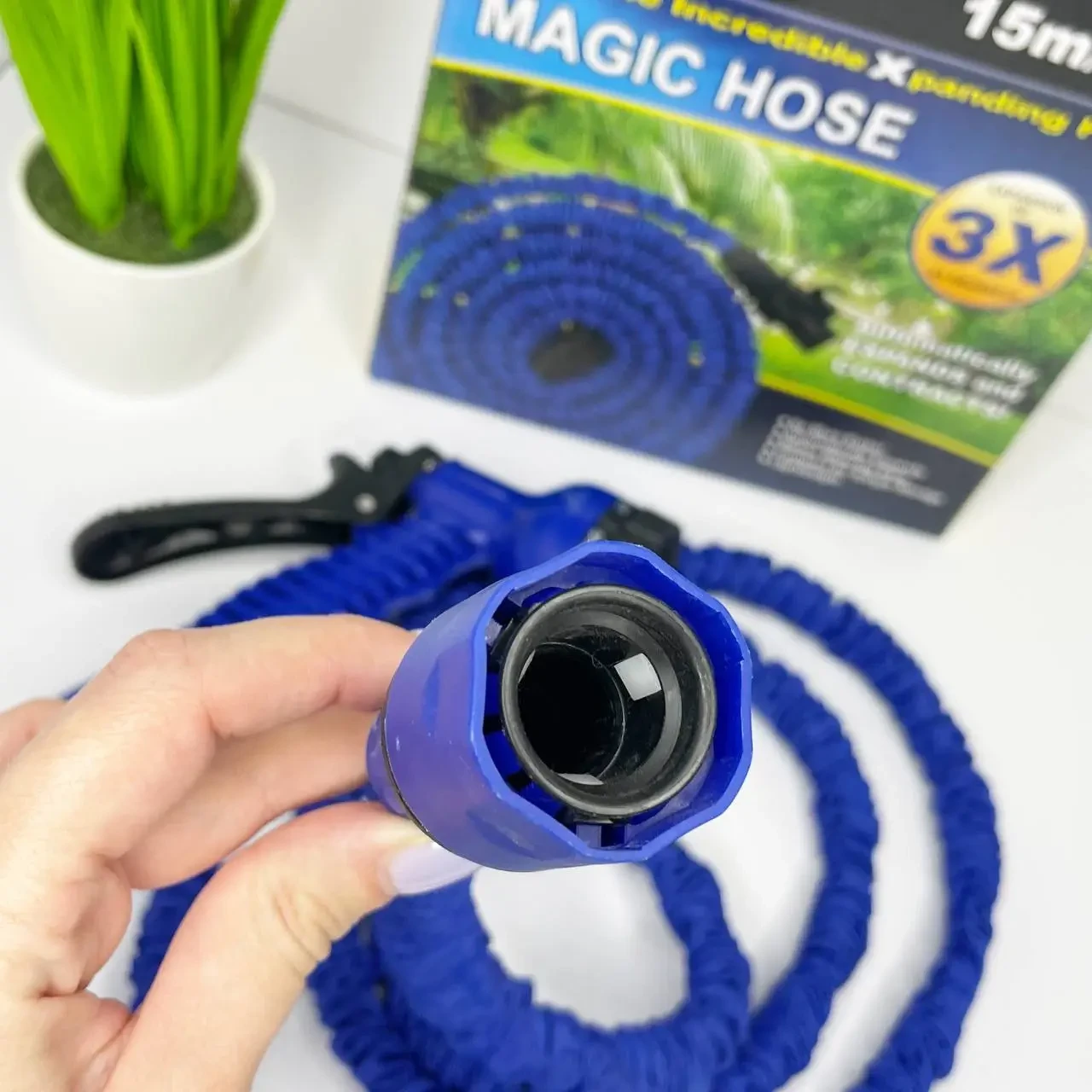 Шланг поливочный Magic Hose с пульверизатором 15 м (2479516893) - фото 4 Шланг поливочный Magic Hose с пульверизатором 15 м (2479516893) - фото 4