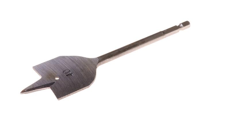 Свердло для дерева Granite пір'яне 40 мм 6-гранний хвостовик 1/4" (2-12-040) Свердло для дерева Granite пір'яне 40 мм 6-гранний хвостовик 1/4" (2-12-040)