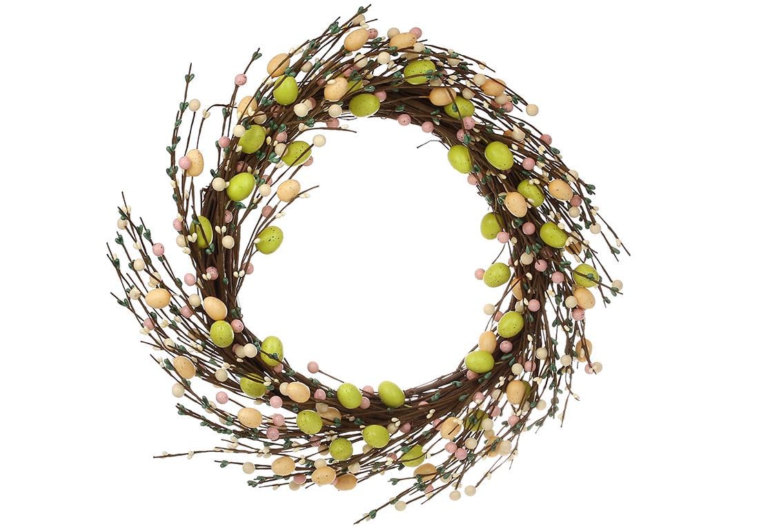 Венок декоративный пасхальный 50 см (H39-422)