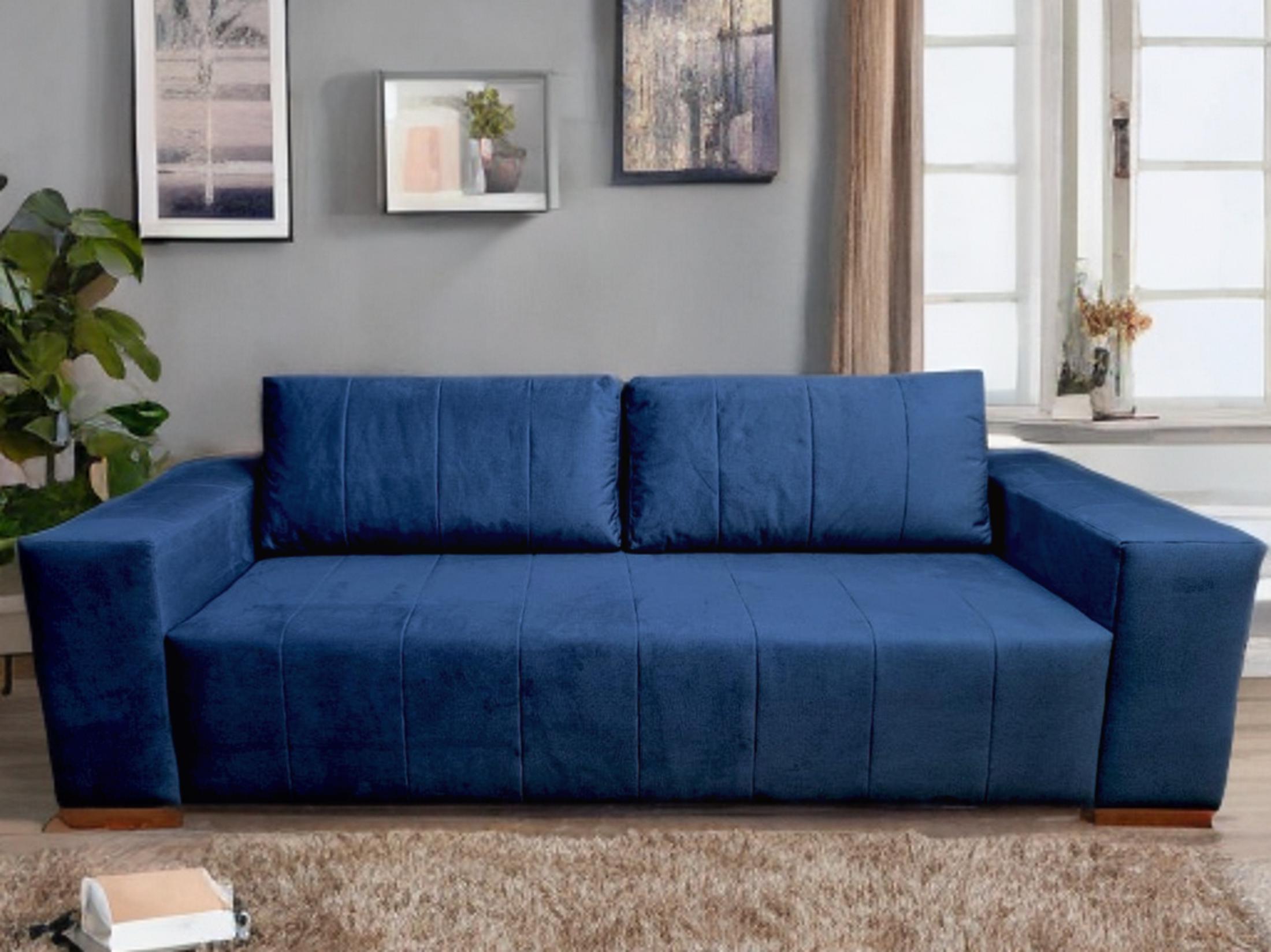 Диван RidneTut Ford єврокнижка Emilia 88 235х102 см Синій (434106-88) - фото 2