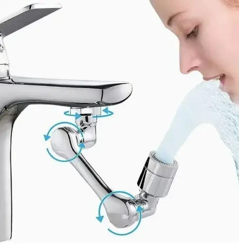 Аэратор для крана Faucet splash head поворотная головка на 1080°/2 режима пластик (1855082065) - фото 6