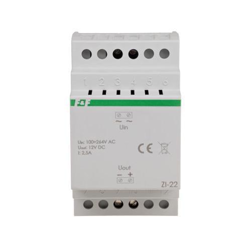 Блок живлення ZI-22 100/264V AC 2,5A OUT 12V DC 30W F&F (27774424) Блок живлення ZI-22 100/264V AC 2,5A OUT 12V DC 30W F&F (27774424)