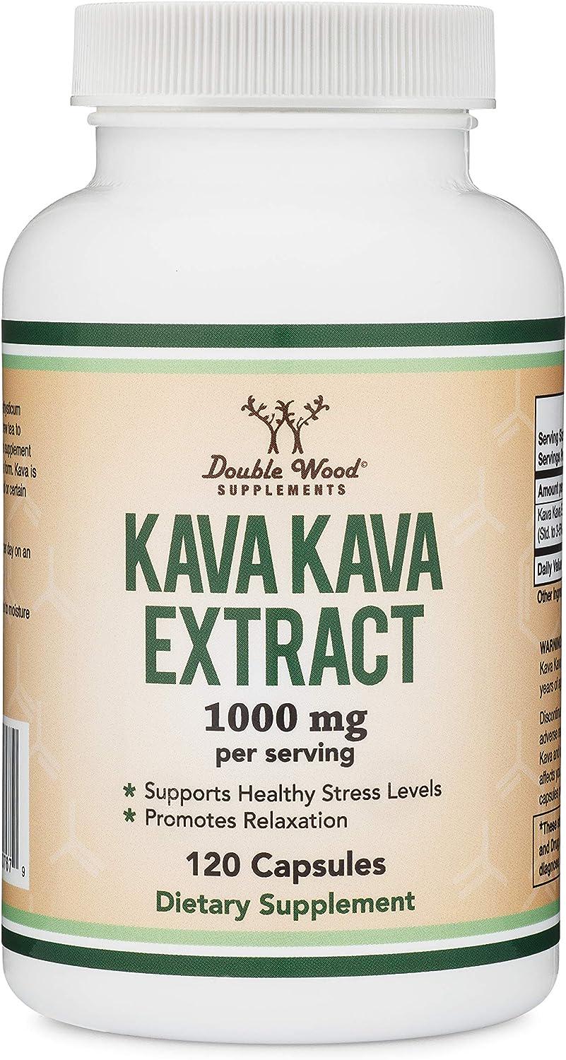 Экстракт кава-кавы Double Wood Supplements Kava Kava Extract 1000 mg 120 capsules