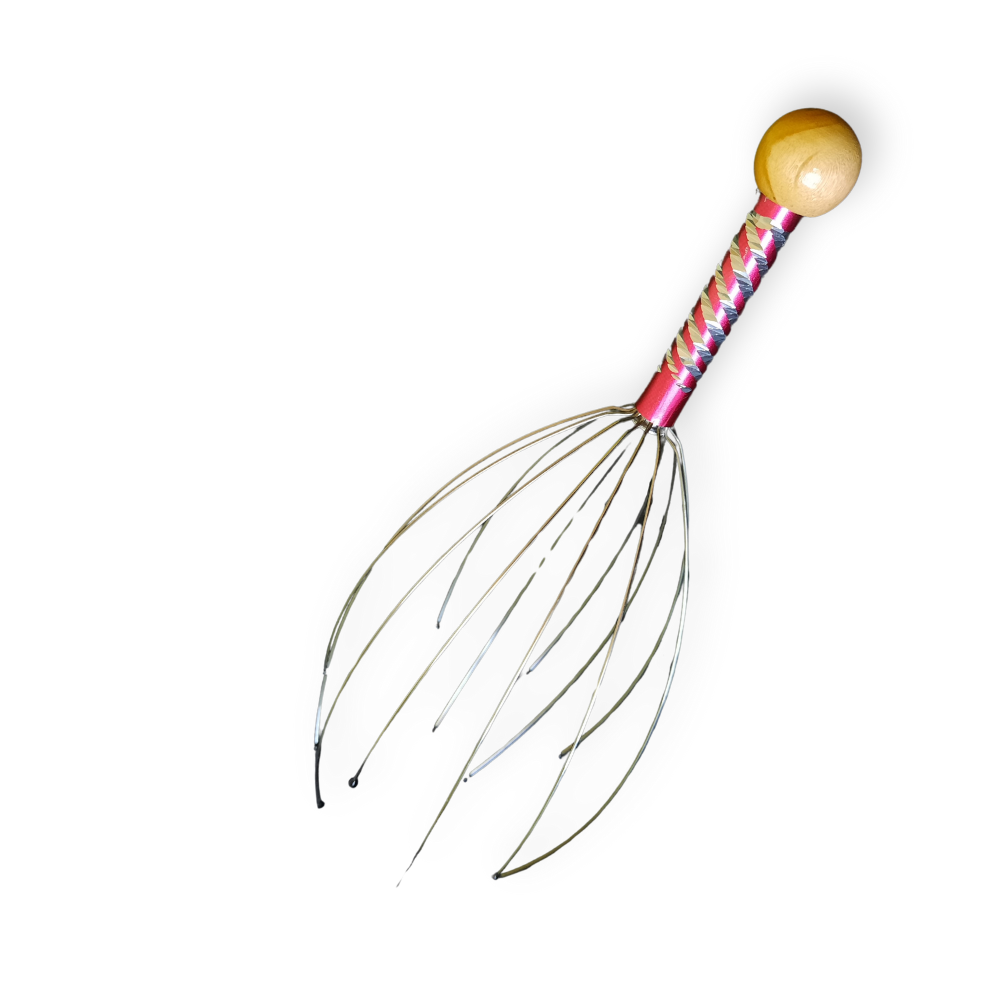 Массажер для головы ZEPMA HEAD МУРАШКА антистресс точечный Красный (MDG)