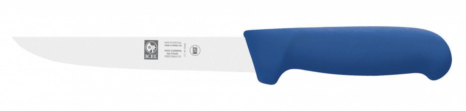Кухонный нож обвалочный Icel Poly широкое лезвие 180 мм Синий (24600.3199000.180)
