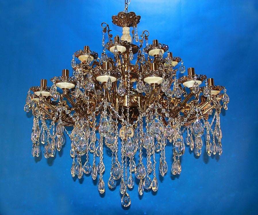 Люстра свеча Ray L404/16+8 GAB (IR007170)