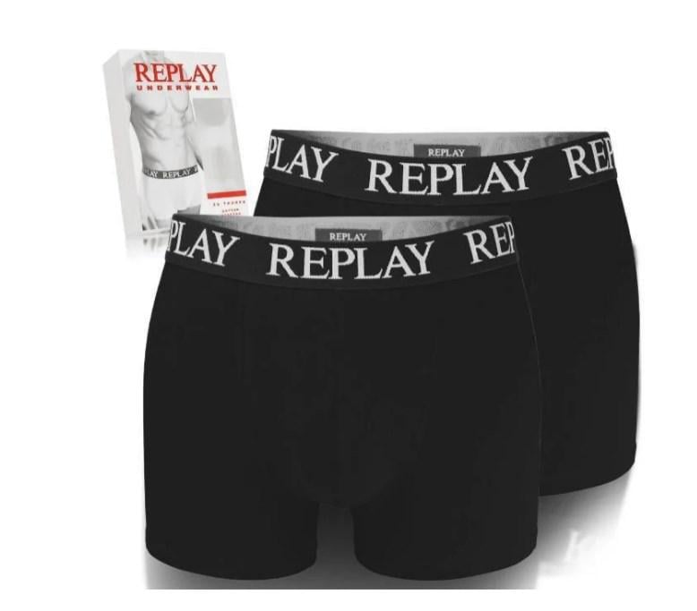 Трусы-боксеры мужские анатомические Replay 2 шт. L Черный (4585755) - фото 3 Трусы-боксеры мужские анатомические Replay 2 шт. L Черный (4585755) - фото 3