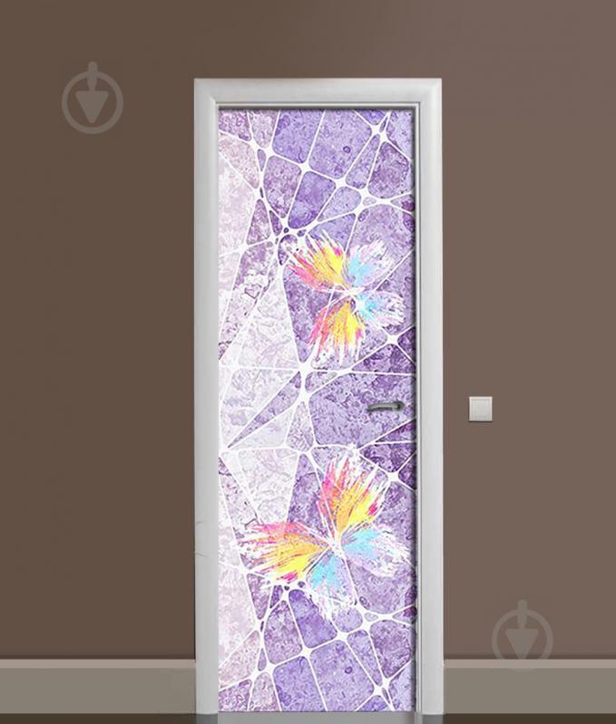 Наклейка на дверь  Zatarga  "Красочные Бабочки"  650х2000 мм