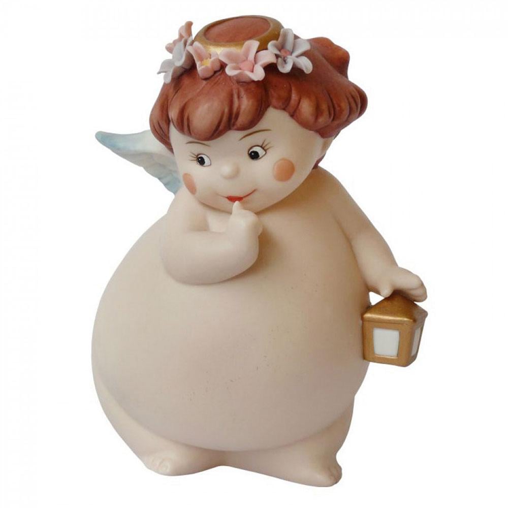 Статуэтка фарфоровая Ангелик с фонариком 11,5 см (350-3036) Статуэтка фарфоровая Ангелик с фонариком 11,5 см (350-3036)
