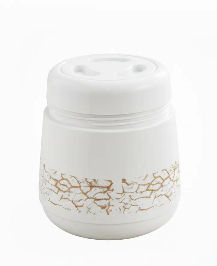 Термос пищевой со стеклянной колбой для еды 1,2 л White