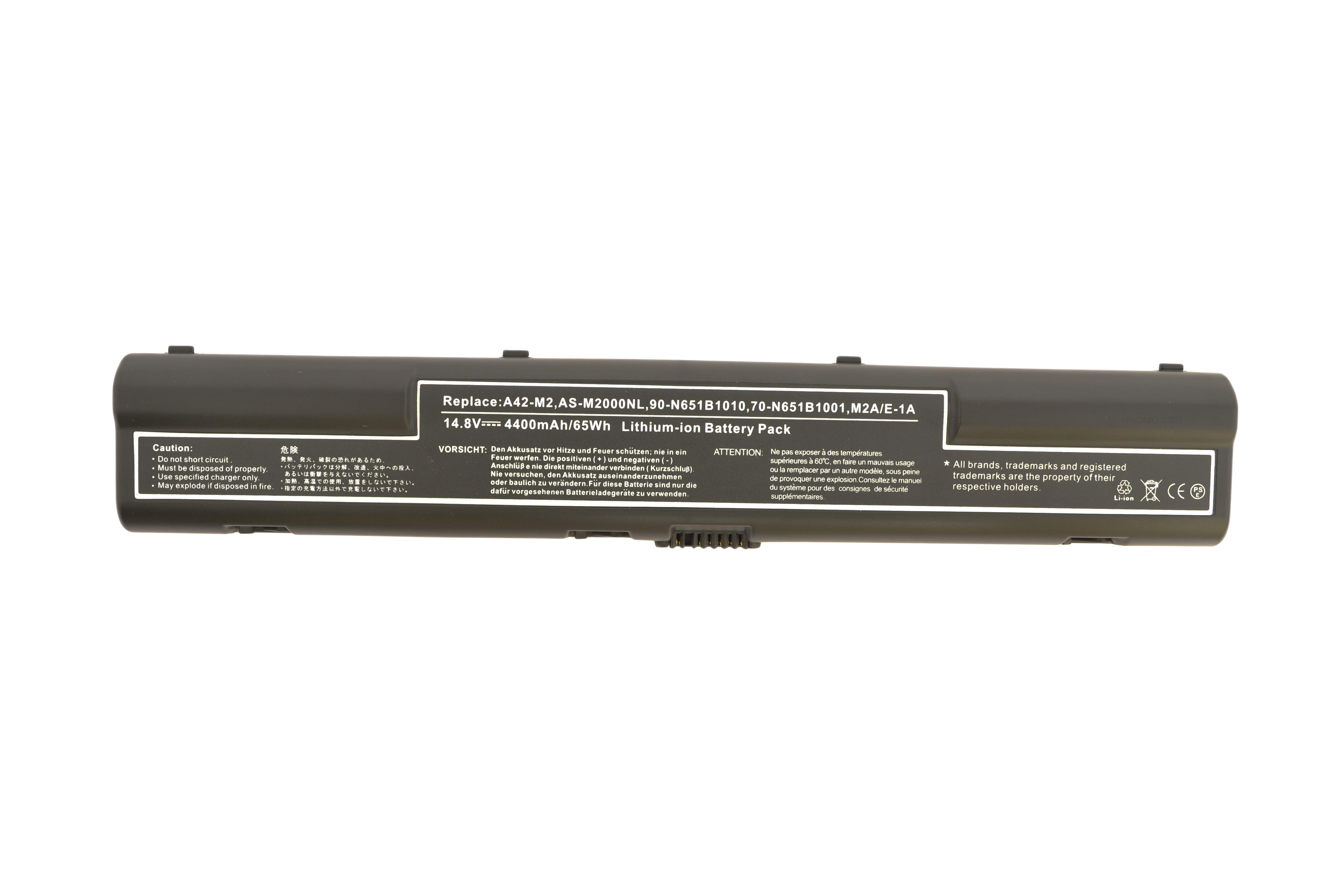 Аккумулятор для ноутбука Asus A42-M2 M2N 14,8 V 4400 mAh OEM Black
