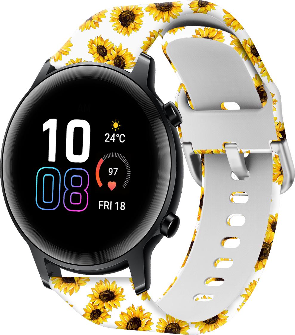 Ремінець Colorful для Honor Magic Watch 2 Sunflower 42 мм White (28608)
