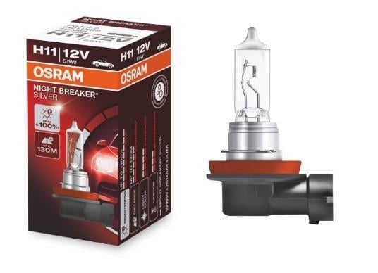 Автолампа H11 Night Breaker Silver+100 12V 55W PGJ19-2 (64211NBS)