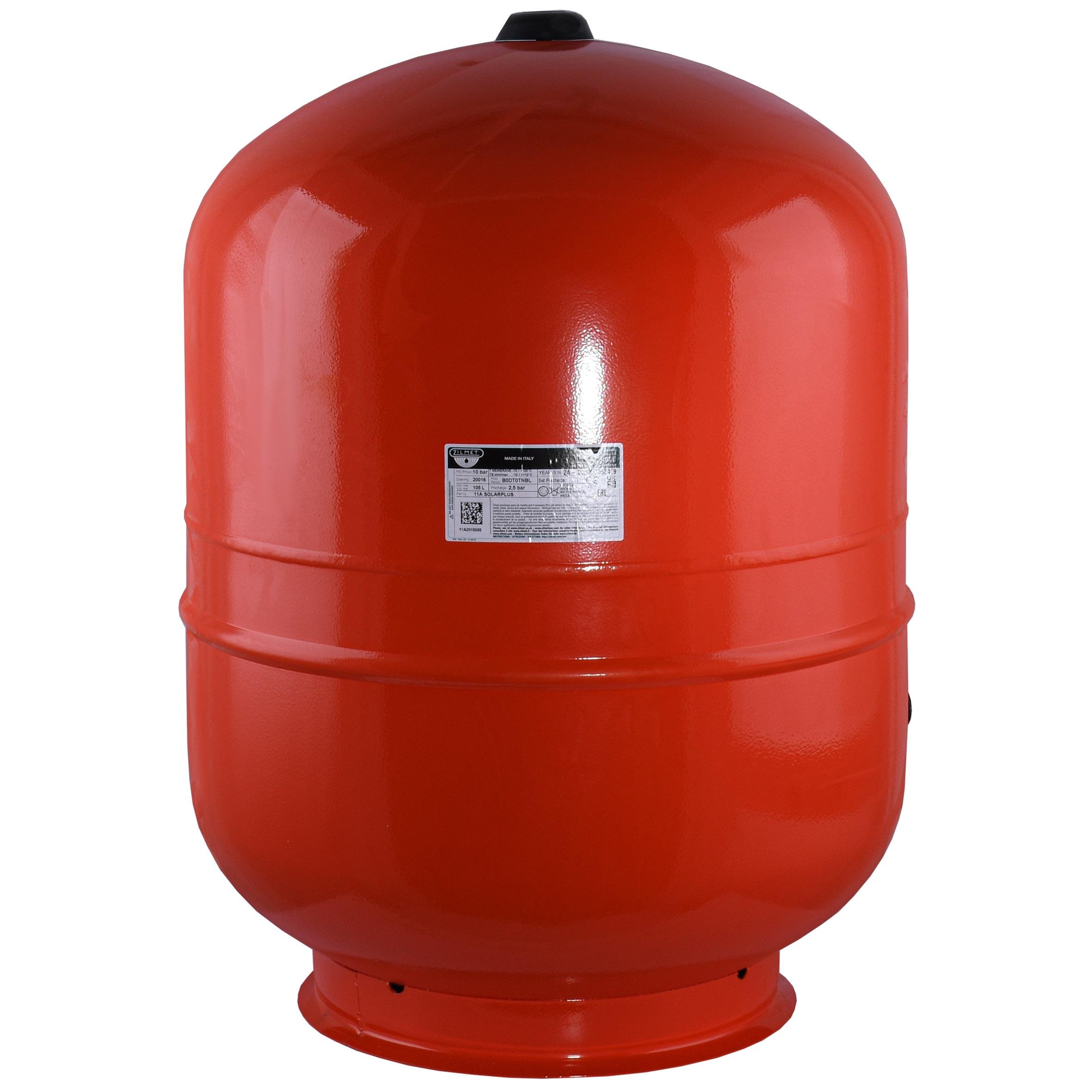 Розширювальний бак Zilmet Solar-Plus 10bar для сонячного опалення 105 л (000028481) Розширювальний бак Zilmet Solar-Plus 10bar для сонячного опалення 105 л (000028481)