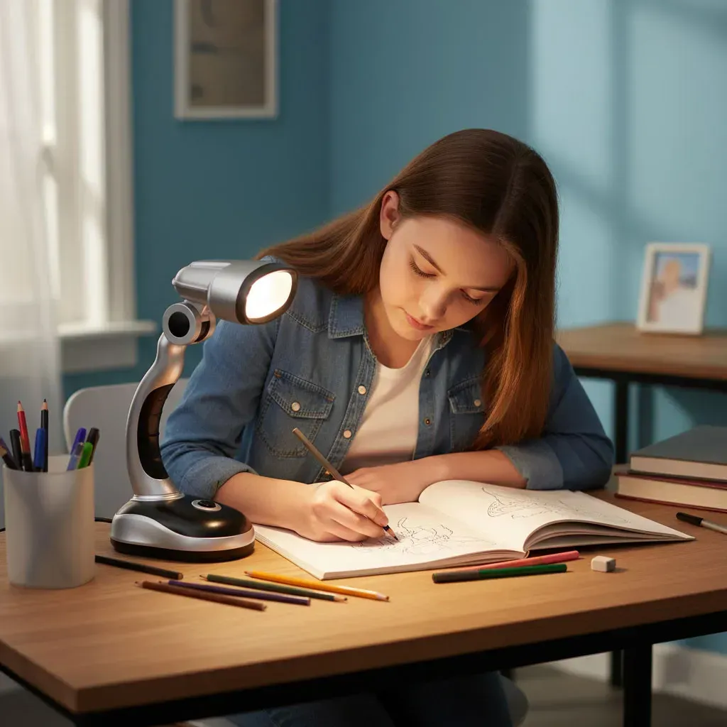 Настольная лампа BL-888-12 LED на батарейках/от сети с DC 12 Вт (234592621) - фото 3