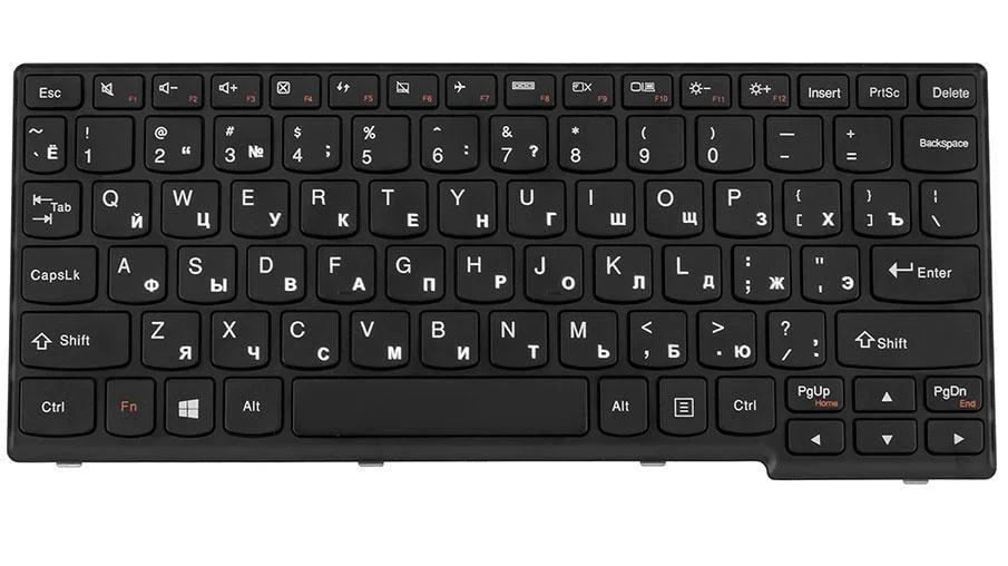 Клавиатура для ноутбука Lenovo IdeaPad S200 Черный (181937)