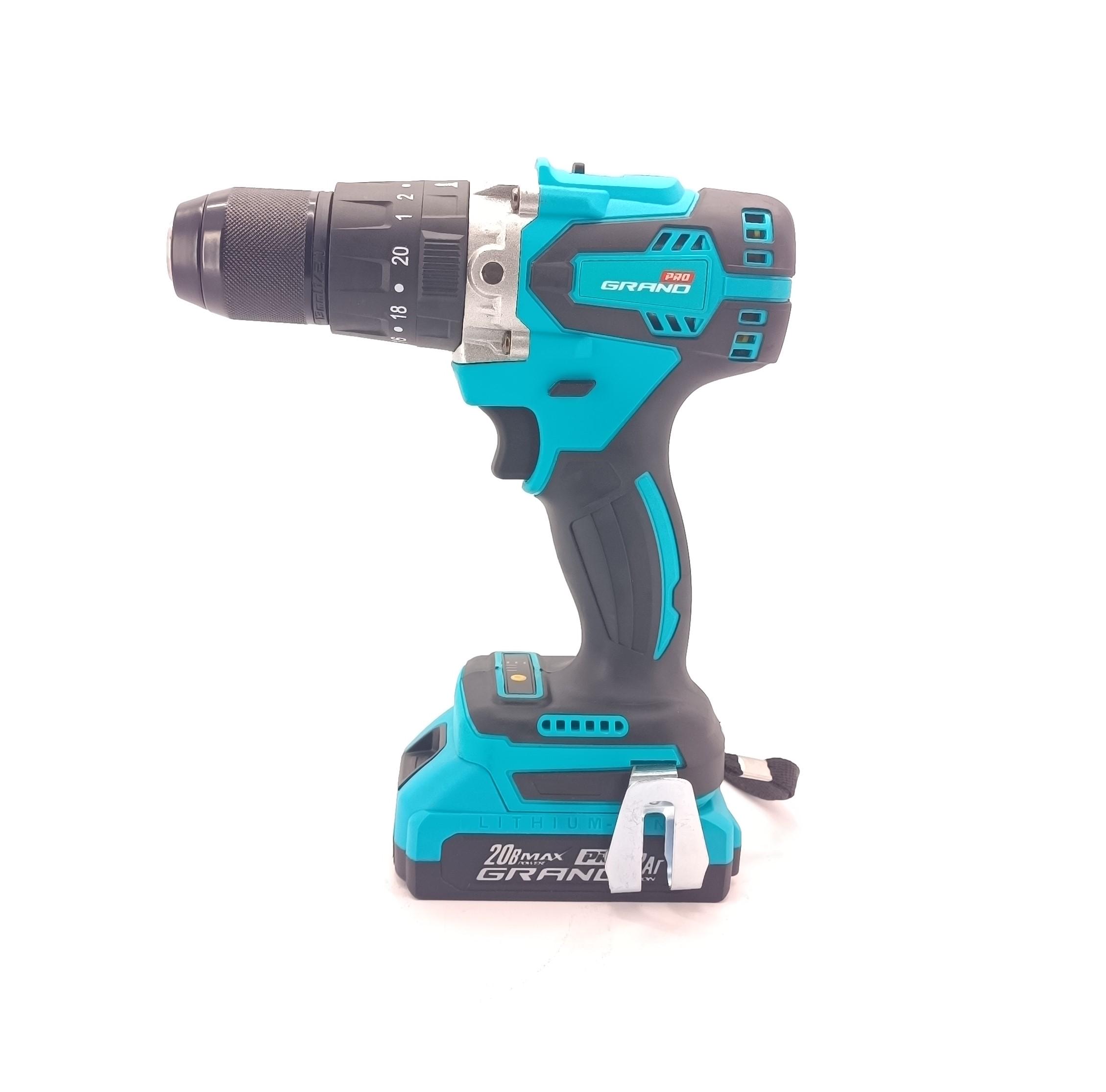 Набір акумуляторних інструментів Grand № 3G МШУ-20BL/PRO & ДА-20/13UBL & АПЦ-20V/8"-4 - фото 2