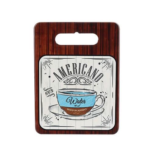 Подставка под горячее BonaDi Coffee Time Americano 15х20 см керамическая на пробковой основе (DR015765)