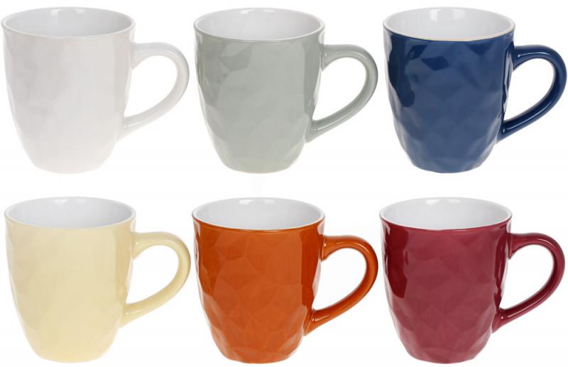 Набір керамічних кухлів Валенсія 340 мл 6 шт. Набір керамічних кухлів Валенсія 340 мл 6 шт.