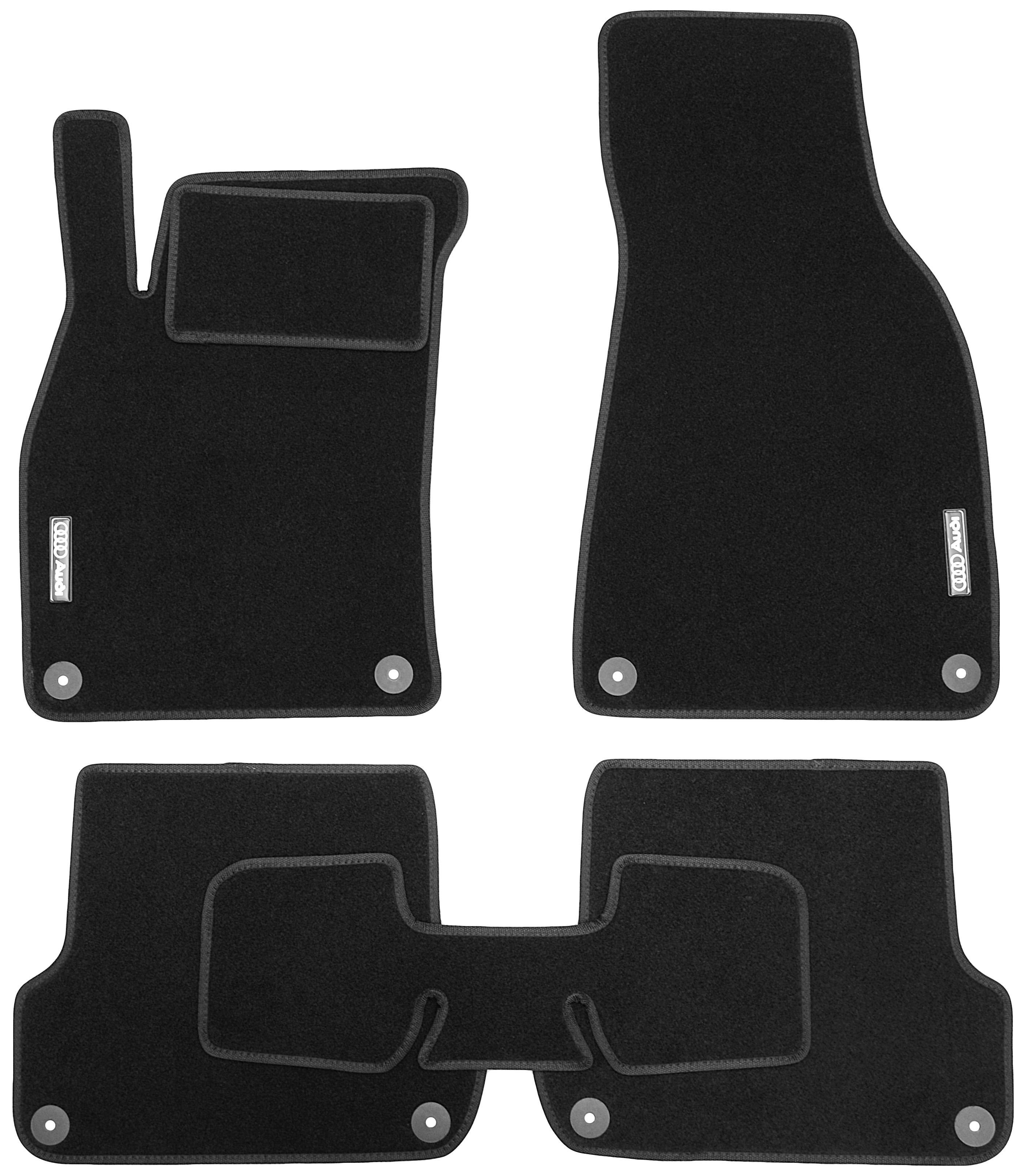 Коврики в салон для Audi A4 '05-08 текстильные Черный  (20408)