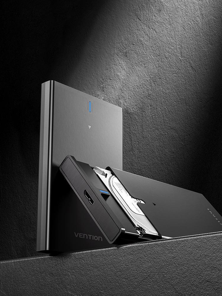 Корпус Vention для SSD/HDD 2,5"/5 Гбит/с USB 3.0 до SATA III с кабелем USB-Micro-USB Type-B Micro-B Черный (KPAB0) - фото 15